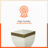 MYLA Metal Square Planters / Pots for Home / Garden / Balcony | Large – White & Bronze